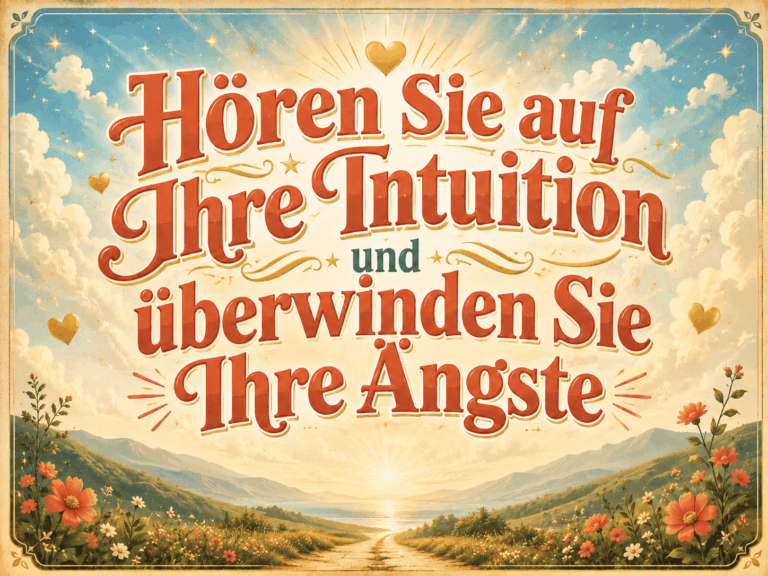 Hören Sie auf Ihre Intuition und überwinden Sie Ihre Ängste: wie Sie mehr Vertrauen zu sich und für Ihr Leben entwickeln können
